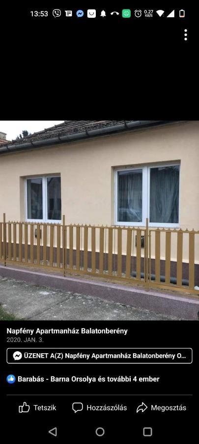 Napfeny Apartmanhaz Balatonbereny Exterior photo